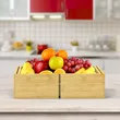 Bamboo Food Container Lid Organizer for Plastic Lids