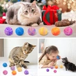 Cat Toys Balls with Catnip and Bell Inside for Cats Kittens Kitty