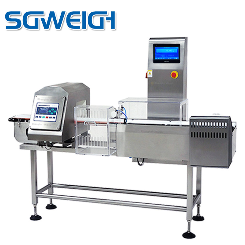Inline Combination High Accuracy Checkweigher Metal Detector System for Food Packaging Industry