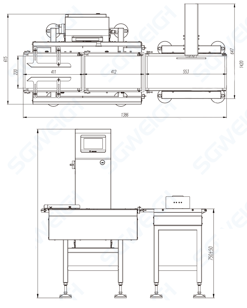 High Accuracy Check Weigher Online Professional Industrial Scale for Small Packages