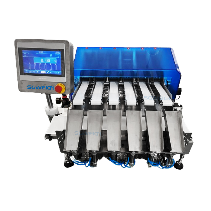 Precise Reliable weight checker Multi-lane Checkweigher Multi-Conveyor Lines Weighing Machine