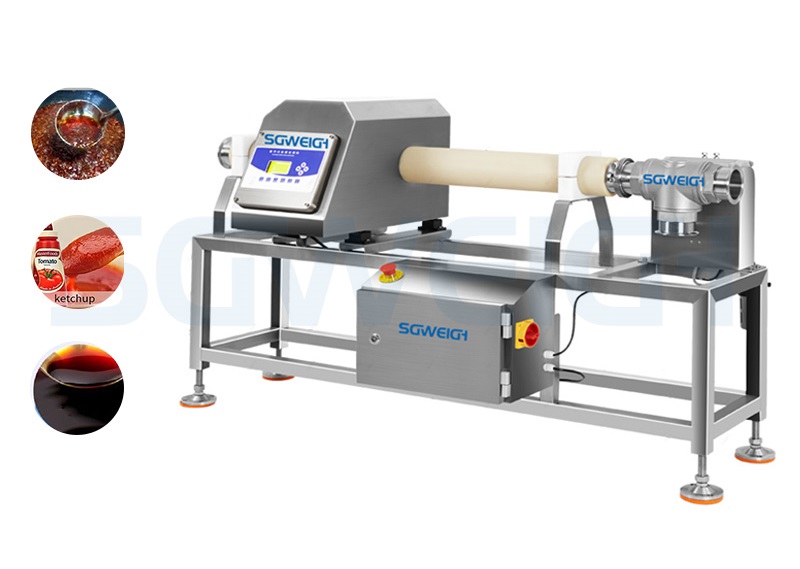 Automatic Flow-Through Mineral Water Pipeline Metal Detector Machine