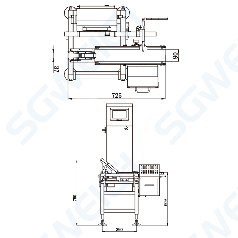 SG-1X Excellent Touch Screen Online Small Package Protein Powder Check Weighing Machine