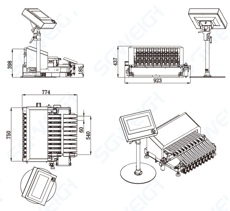 Multi-lane Checkweigher