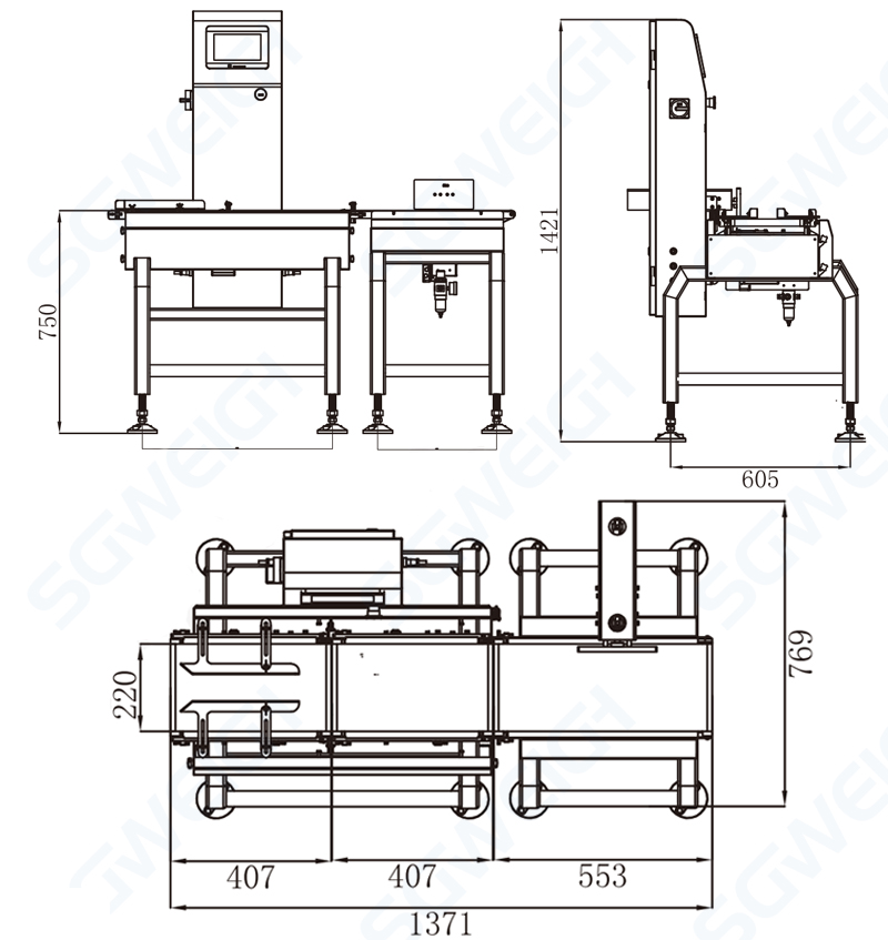 Pouches Online Checkweigher