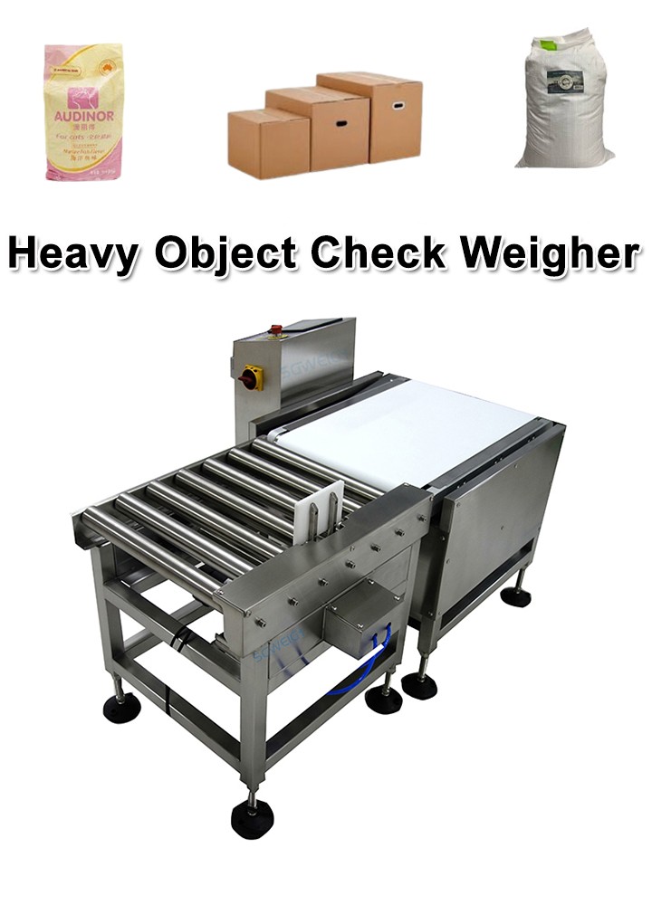 Checkweigher for 25kg to 50kg Chemical Bags with Pusher Rejector
