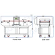 Automatically Reject Unqualified Products Metal Detector Machine For Food and Cloth