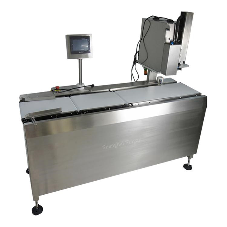 real-time dynamic weigh labeling machine