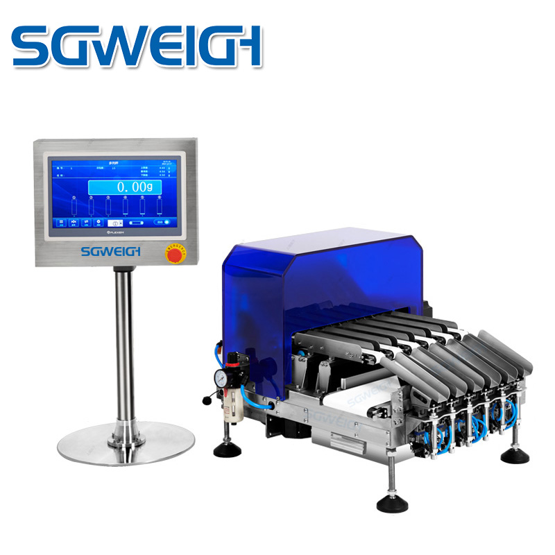 Multi-Lane Weight Checking System Multi-Track Small Pouch Weight Detection Machine