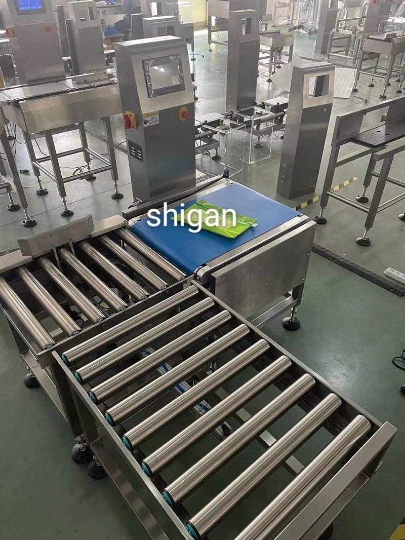 1-15kg Boxed And Bagged Products Checkweigher Dynamic Conveyor with Pusher Reject