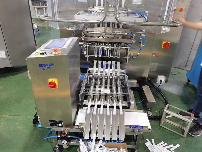 SG-4X Multi-Track Slide-type High-Precision Stick Check Weigher