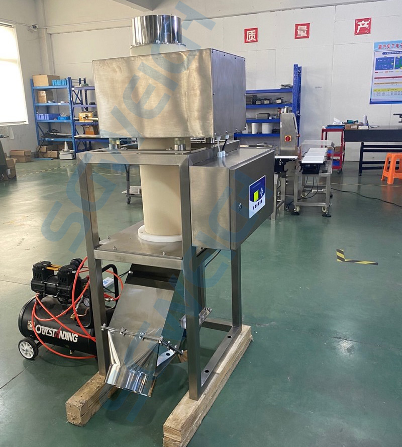 Powder Granule Gravity-Fed Metal Detectors for Small Products with Automatic Reject