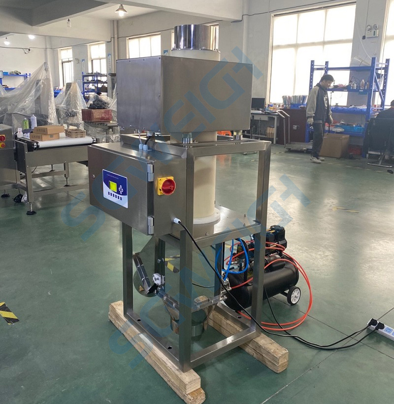 Gravity Free Fall Metal Detector for Powder Granular Bulk Products | Inline Metal Detection