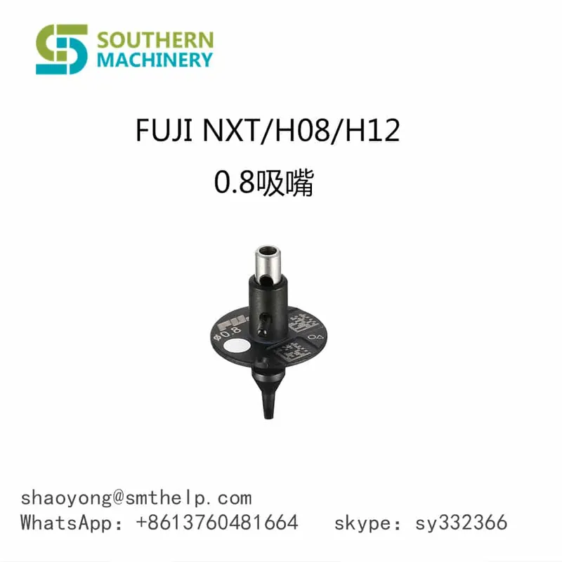 Fuji Nxt H08 H12 0,8 Düse. Fuji Nxt Düsen für Köpfe H01, H04, H04S, H08/H12, H08M und H24 – Smart Ems Factory Partner