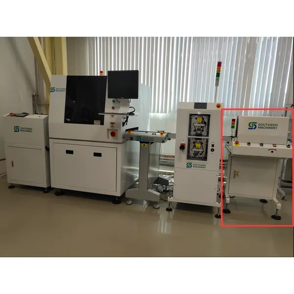 chargeur de pcb destacker // utilisation du déchargeur de pcb de stacker dans une carte nue - ems