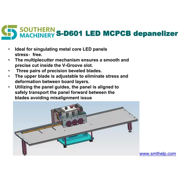 s-d601 led mcpcb فاصل / depanelizer - شريك مصنع ems الذكية