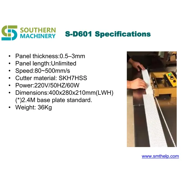 s-d601 led mcpcb فاصل / depanelizer - شريك مصنع ems الذكية