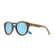 Round Walnut Wooden Sunglasses