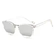 Transparent Frame Silver Lens Sunglasses