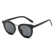 Transparent Frame Silver Lens Sunglasses