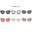 Transparent Frame Silver Lens Sunglasses