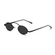 Trendy Small Oval Metal Sunglasses
