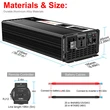 Inversor de onda sinusoidal pura de 12v a 220v