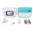 2.4 inch 1080P WiFi flamingo selfie video kids instant print camera