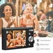 2.88 inch HD 4K 700mAh 44MP children student compact digital camera