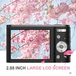 2.88 inch HD 4K 700mAh 44MP children student compact digital camera