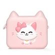 Pink waterproof dustproof silicone cat kids camera bag