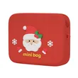 Red waterproof dustproof silicone Christmas kids camera bag