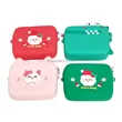 Green waterproof dustproof silicone Christmas kids camera bag