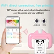 2.4 inch 4K 1080P WiFi 1200mAh video kids instant print camera
