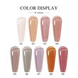 Набор из 9 цветов ледяного желе-гель-фабрика для ногтей zrkgel