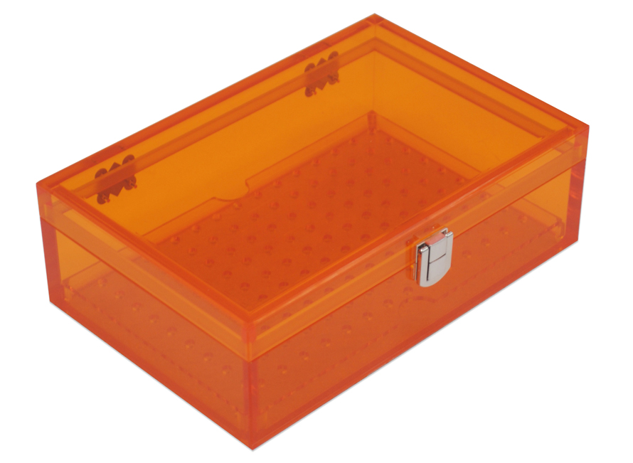 2021 neuer Acryl-Humidor, orangefarbene Zigarrenschachteln