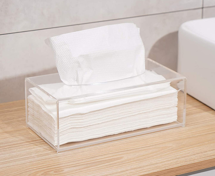 Clear Acrylic Tissue Box Cover Holder