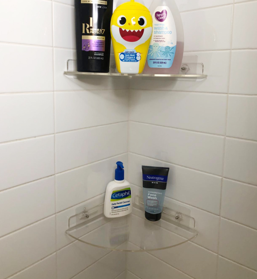 Wall Mount Bathroom Corner Shelf 