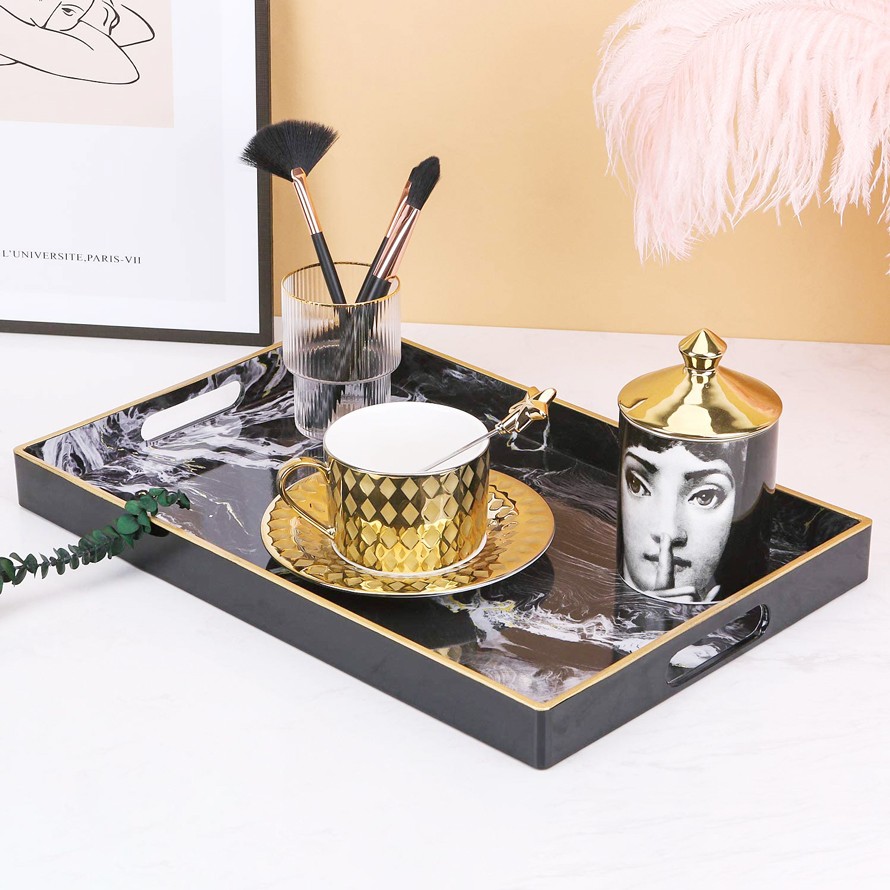 Luxury Acrylic Marble Tray