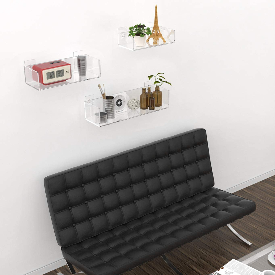 Acrylic Wall Shelves for Living Room