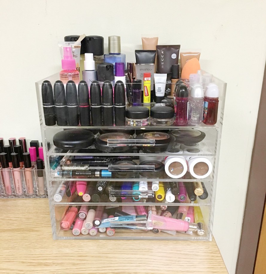 Organizador de acrílico de maquillaje barato