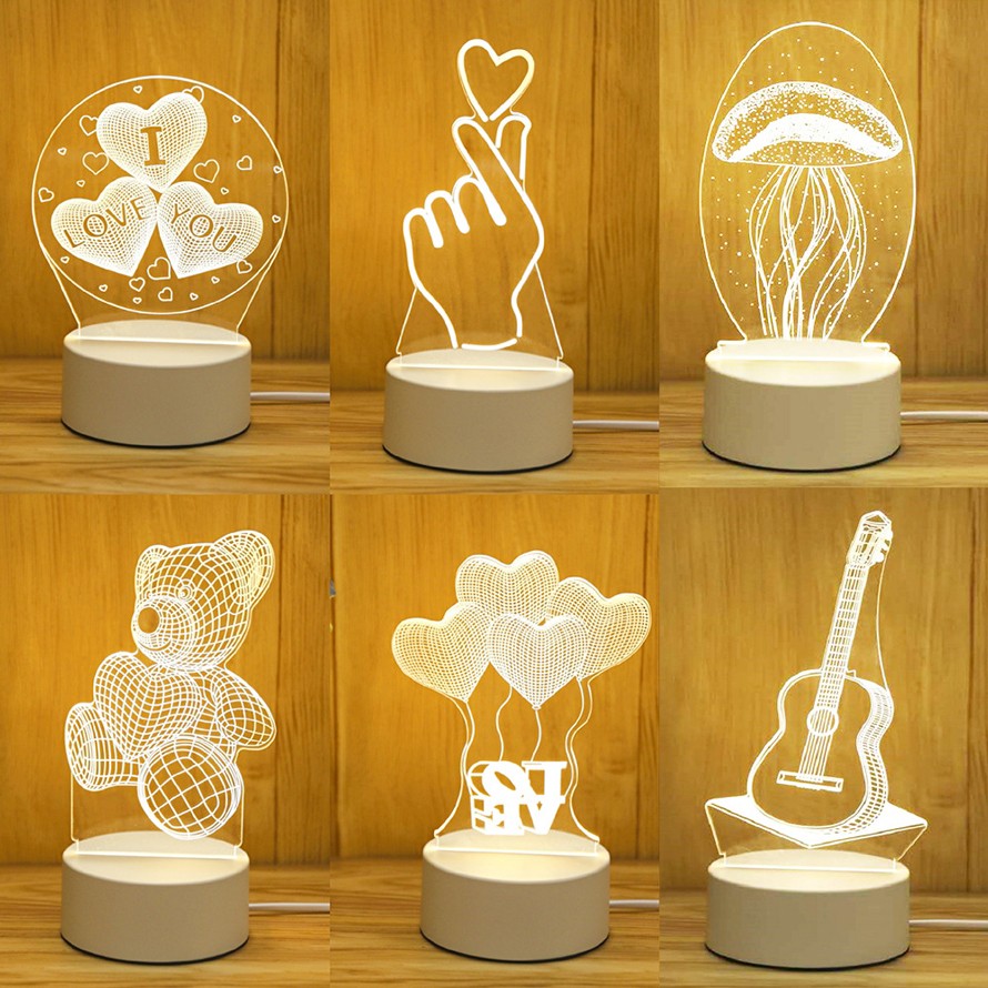 Venta al por mayor Acrílico 3D Illusion Night Light