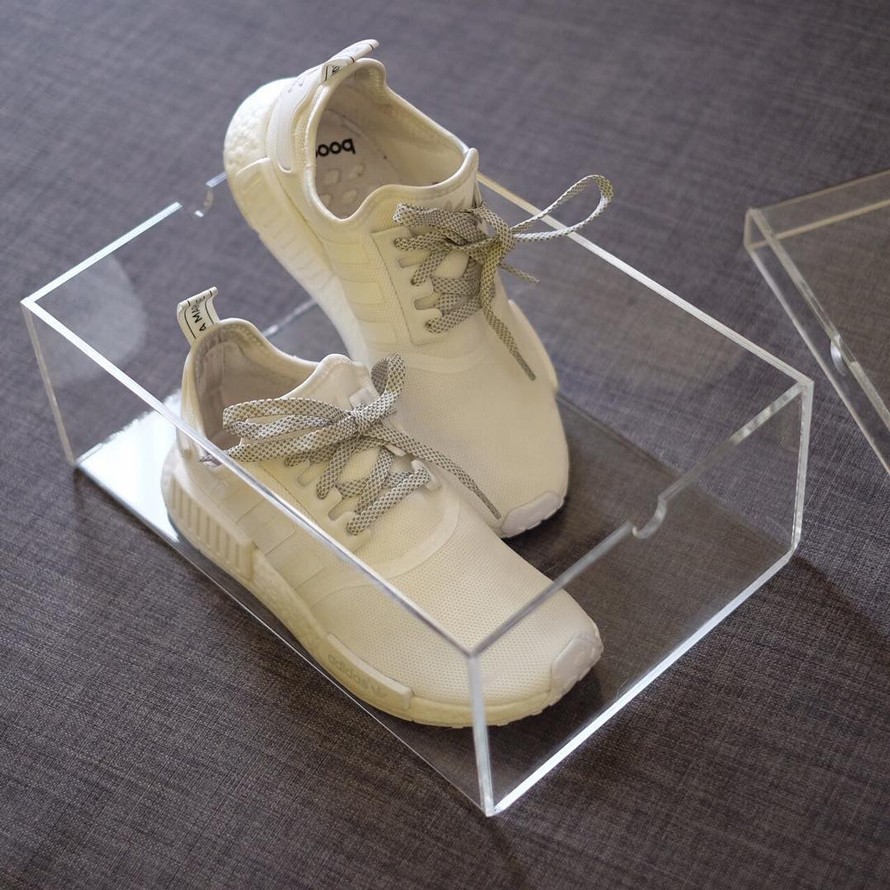 Caja organizadora de zapatos de acrílico transparente