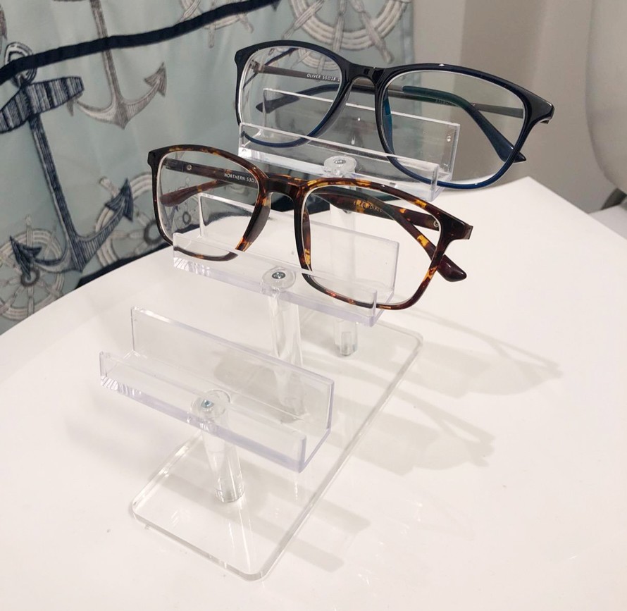 3 Tier Acrylic Eyeglasses Frame Stand