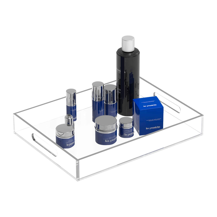 Countertop Acrylic Storage Tray with Handle