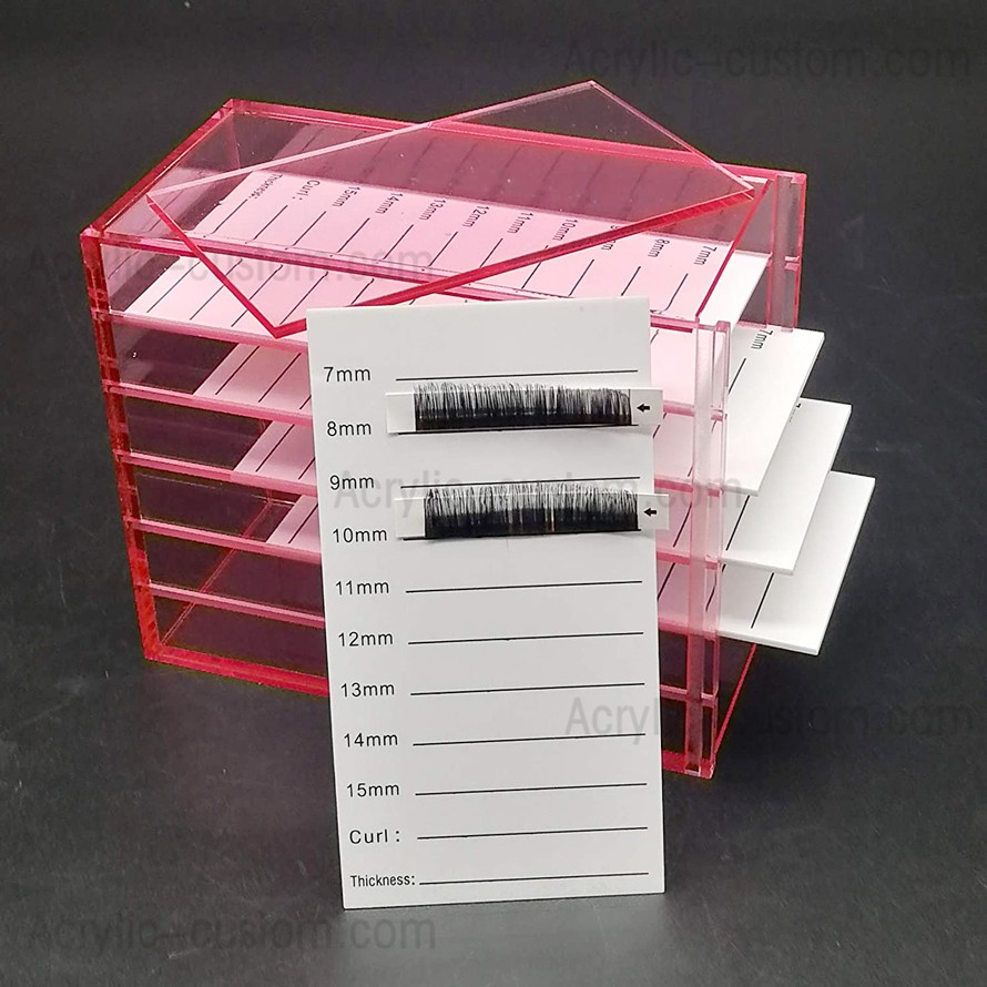 Acrylic 5 Layers Clear Eyelash Storage Box