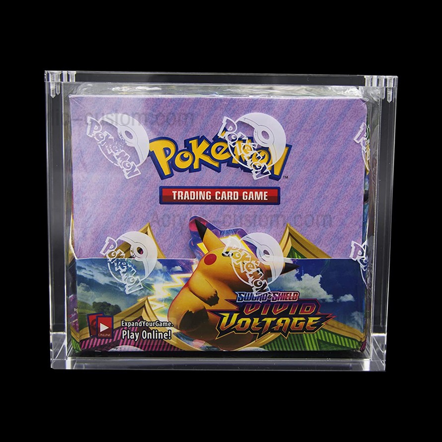 Caja de presentación de juego transparente de Pokemon Booster Box