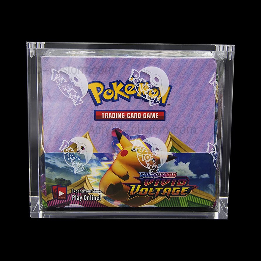 Pokemon Booster Box Klare Spielvitrine