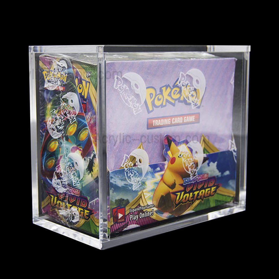 Caja de presentación de la caja de refuerzo de acrílico de Pokemon