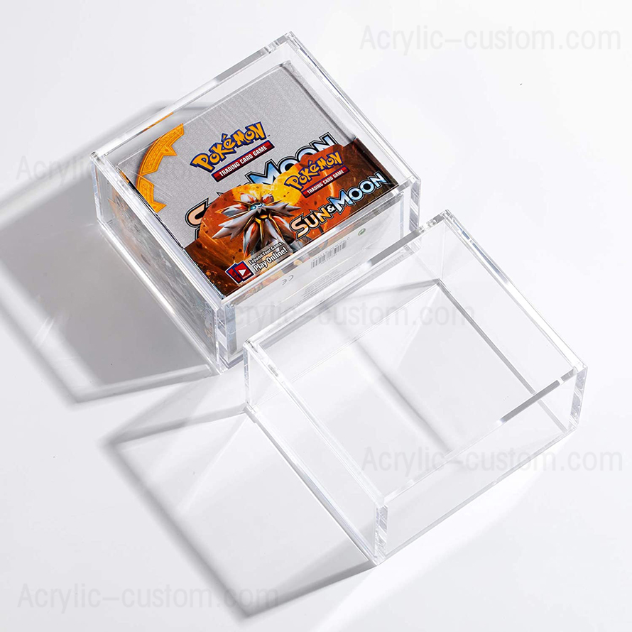 Pokemon Acrylic Booster Box Game Collection Toy Case